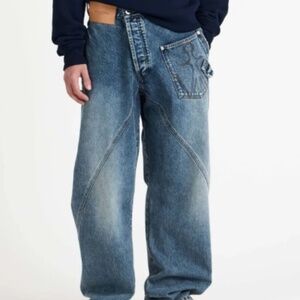 JW Anderson unisex twisted work jeans